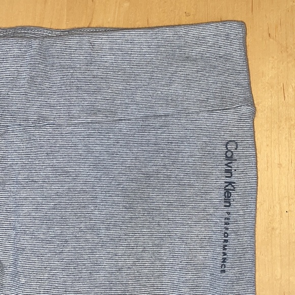Calvin Klein Grey Stripe Leggings - Picture 2 of 3
